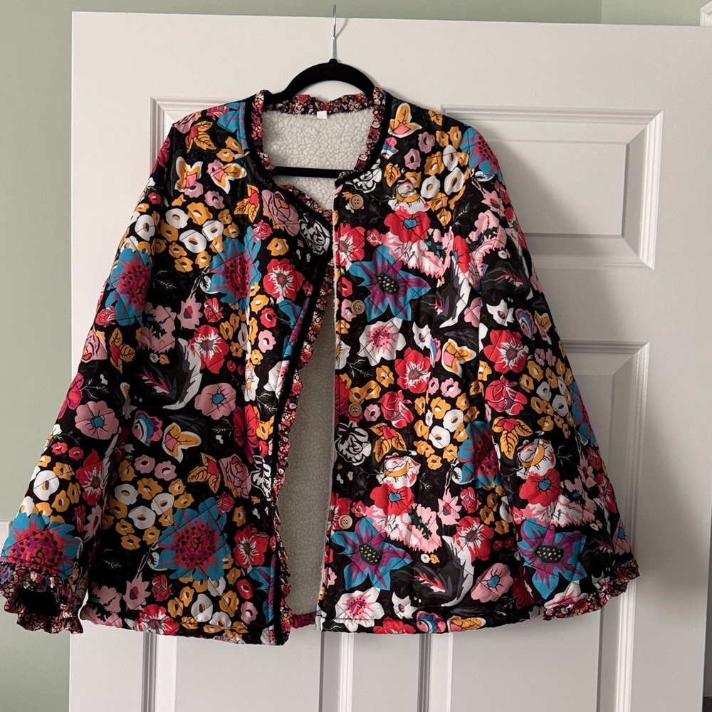 Floral Women's Jacket - Multicolor
